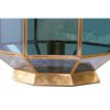 Lámpara De Mesa Dkd Home Decor Cristal Azul Dorado 220 V Latón 50 W Moderno (29 X 29 X 25 Cm)