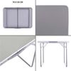 Mesa Plegable De Metal Y Madera 70x50x60