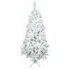 Árbol De Navidad Artificial Con 500 Ramas Blanco De Plástico Pvc Y Metal De Ø 100x180 Cm