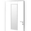 Espejo De Puerta Blanco Nórdico De Plástico De 35 X 125 Cm