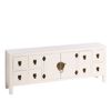 Mueble De Tv Oriente 130 X 24 X 50,5 Cm Madera Blanco