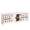 Mueble De Tv Oriente 130 X 24 X 50,5 Cm Madera Blanco