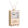 Reloj Industrial Decorativo Beige De Metal De 23x7x13 Cm