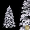 Árbol De Navidad Artificial Con Nieve Blanco Y Verde De Pvcy Metal De 150 Cm