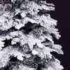 Árbol De Navidad Artificial Con Nieve Blanco Y Verde De Pvcy Metal De 180 Cm