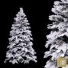 Árbol De Navidad Artificial Con Nieve Blanco Y Verde De Pvcy Metal De 180 Cm