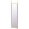 Espejo De Puerta Beige Clásico De Plástico De 35x125 Cm