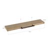 Estante De Pared Flotante De Madera Mdf En Tono Natural De 23x100 Cm