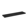 Estante De Pared Flotante De Madera Mdf Negro De 23x100 Cm