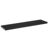 Estante De Pared Flotante De Madera Mdf Negro De 23x120 Cm