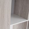 Estantería Cubo De Madera Mdf Blanca Contemporánea, De 60x29x120 Cm