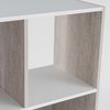 Estantería Cubo De Madera Mdf Blanca Contemporánea, De 60x29x120 Cm