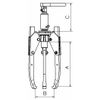 Forza Extractor Hidráulico Autocentrante Forza Con Bomba Y Cilindro Serie 1300cta