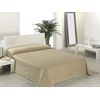 Manta Lisa Para Cama Micro Coral Color Beige Para Cama De 135 / 150 Cm