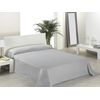 Manta Lisa Para Cama Micro Coral Color Gris Perla Para Cama De 90 Cm