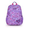 Mochila Adaptable A Carro Gabol Violet Con Flores Y Resistente Al Agua