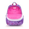 Mochila Adaptable A Carro Gabol Violet Con Flores Y Resistente Al Agua