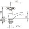 Clever 94489 Grifo Lavabo 40 With2 Antigona