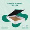 Canapé Polipiel Deluxe | Blanco | 105x190 Cm