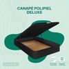 Canapé Polipiel Deluxe | Negro | 80x190 Cm