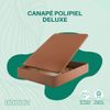 Canapé Polipiel Deluxe | Marrón | 105x180 Cm