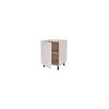 Mueble Cocina Bajo Con 1 Puerta En Varios Acabados Diferentes 85 Cm(alto)60 Cm(ancho)60 Cm(largo) , Color - Blanco Mate