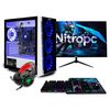 Pc Gaming Completo Nitropc Pack Bronze - Amd Ryzen 5 Pro 4650g, Ram 16gb, M2 1tb, Monitor 22" + Accesorios, Windows 11 Activado, Adaptador Wifi Usb