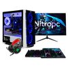 Pc Gaming Completo Nitropc Pack Silver - Intel I5 11400, Gtx 1650, Ram 16gb, M2 1tb, Monitor 24" + Accesorios, Windows 11 Activado, Adaptador Wifi Usb
