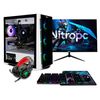 Pc Gaming Completo Nitropc Pack Silver Plus - Intel I5 11400, Gtx 1650, Ram 16gb, Ssd 480gb, Hdd 1tb, Monitor 22" + Accesorios, Windows 11 Activado, Adaptador Wifi Usb