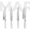 Comas Marble - Cuchillo Cocinero Profesional 20 Cm En Acero Alemán. Blanco