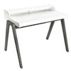 Mesa Escritorio 'nere' Color Blanco Patas Grises Mueblear