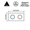 Manguera Eléctrica Plana Paralela Negra Feria 2x2.5mm2