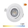 Downlight Led Empotrar 9w 806lm Ra80 6400k Redondo Color Blanco Ø9cm Edm