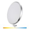 Aplique Super Led De Superficie 24w 2490lm 4000k Ø38x6,2cm Marco Cromado Edm