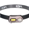 Linterna De Cabeza Frontal 2 Leds 3w+5w 400lm Recargable. Edm