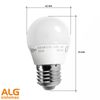 Bombilla Esférica 6w Led Edm E27 Fria 6400k