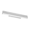 Aplique De Pared Rectangular Led 12w Aluminio Cepillado