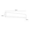 Aplique De Pared Rectangular Led 12w Aluminio Cepillado