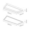 Panel Rectangular Led Para Exterior Empotrable/superficie 24w 4000k Ip44 Blanco