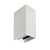 Aplique Para Exterior Rectangular Led 2x3w 3000k Blanco Ip54