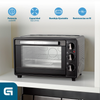 Horno Eléctrico Hr-23 Hn, 1600w Y 23 Litros, Negro