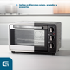 Horno Eléctrico Hr-28 Silver, 1600w Y 28 Litros, Gris