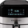 Freidora De Aire Grunkel Steeltastyfryer, 1700 W Inox De 6 Litros Y 8 Programas, Gris