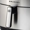 Freidora De Aire Grunkel Steeltastyfryer, 1700 W Inox De 6 Litros Y 8 Programas, Gris