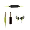 Muvit Auriculares Estéreo Conmicrófono 3,5mm Resistente Al Sudor Negro/verde