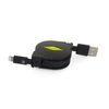 Muvit Cable Usb-lightning Mfi 2.1a Retráctil Hasta 1m Negro