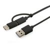 Muvit Cable Usb-micro Usb/tipo C 2.1a 1m Negro