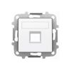 Tapa 1 Conector Rj11-rj45 Blanco Soft Niessen Sky 8518.1 Bl