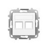 Tapa 2 Conectores Rj11-rj45 Blanco Soft Niessen Sky 8518.2 Bl