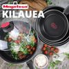 Olla Acero Esmaltado Con Tapa Magefesa"kilauea" Ø16cm Negro Y Rojo